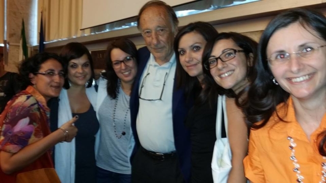 gruppo alllieve csrm con il prof. Luigi Cancrini
